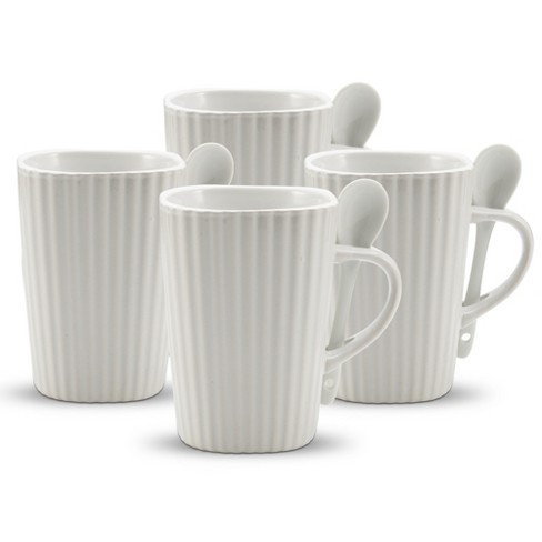 Coffee Academy Latte Mugs - Set of 4