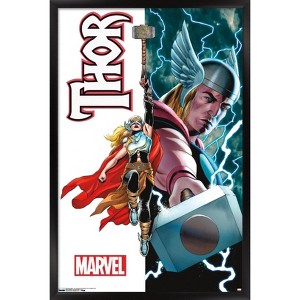 Trends International Marvel Comics Thor - Mighty Thor #1 Framed Wall Poster Prints - 1 of 4