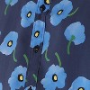Campus Sutra Men Men's EcoLiva Indigo Blue Flora Block Shirt - 4 of 4