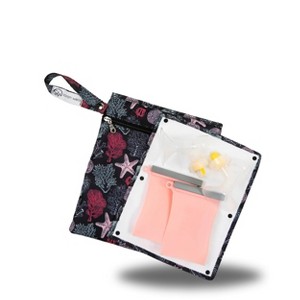 Sarah Wells Pumparoo Wet/Dry Bag – Compact Pump Parts Organizer with Waterproof Compartment & Staging Mat – Machine Washable - 1 of 4