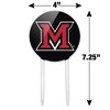 Miami University RedHawks Logo Acrylic Cake Topper Party Decoration for Wedding Anniversary Birthday Graduation - 2 of 4