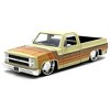 Jada 1985 Chevrolet C-10 Pickup Truck in Beige with Stripes and Lowenhart Wheels – Exclusive 'Just Trucks' Series 1/24 Scale - 2 of 3