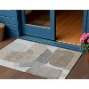 HomeRoots 3' X 5' Taupe And Gray Abstract Washable Indoor Outdoor Area Rug - 2 of 4