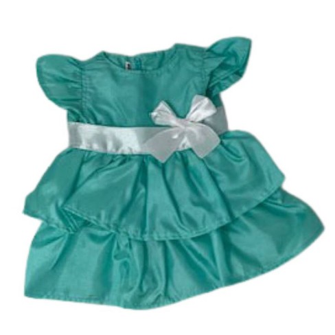 Doll Clothes Superstore Mint Ruffles Dress Fits 15-16 Inch Baby Dolls