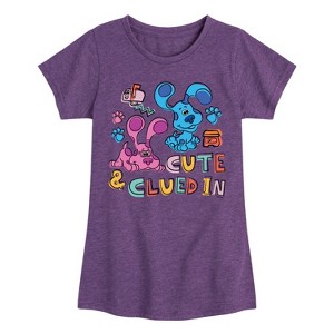 Girls' - Blue's Clues & You! - Cute & Clued In Fitted Short Sleeve Graphic T-Shirt - 1 of 3