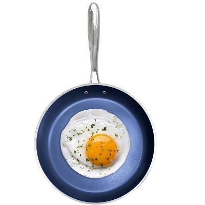 Granitestone Blue 12'' Nonstick Aluminum Fry Pan with Cool Touch Handle