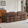 Whisen Convertible Sleeper Sofa Bed, Corduroy Folding Couch, Floor Sofa Lounge Couch with Pillow, Fixed-Shape Frame - 4 of 4