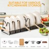 LunaLulinlk Pots and Pans Organizer, Kitchen Pot Pan Rack with 7 Adjustable Shelves for Cabinet, Black - 2 of 4