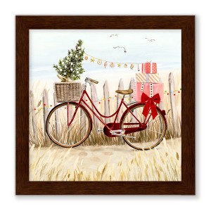 Courtside Market Christmas Coast I 8x8 Framed Art Board - 1 of 2