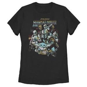 Women's Star Wars The Mandalorian Protect The Child T-Shirt - 1 of 4