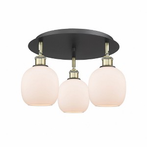 Belfast - 3 Light Flush Mount In Industrial Style-9.5 Inches Tall and 17.75 Inches Wide - 1 of 1