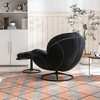 Okak Upholstered Tufted Button Accent Chair With Ottoman & Metal Legs,Comfy Lounge Chair for Living Room,Bedroom - 3 of 4