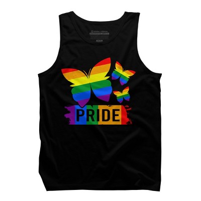 Adult Design By Humans Rainbow Butterflies Rainbow Pride By dnlribeiro88 Tank Top
