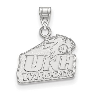 Black Bow Jewelry Sterling Silver New Hampshire Wildcats NCAA Small Pendant - 1 of 3