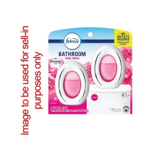 Febreze Bathroom Air Freshener, Odor-Fighting, Downy April Fresh Scent, 2 Count - 1 of 4