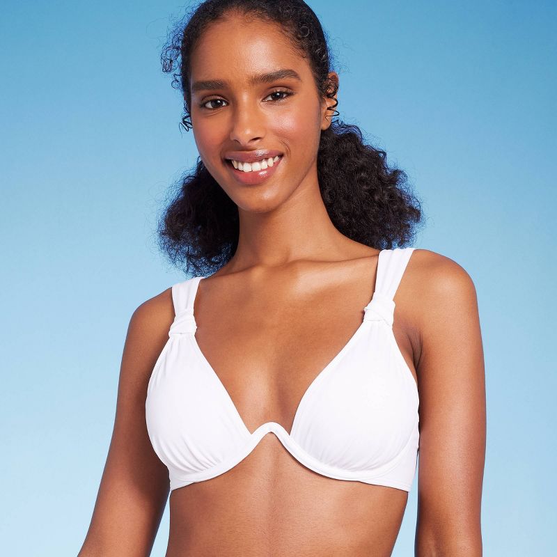 Women's Knot Detail Continuous Underwire Bikini Top - Shade & Shore™, 4 of 7