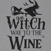 Rerun Island Women Witch Way To The Wine Black Cat Short Sleeve Graphic Cotton Baby Tee - 2 of 4