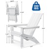 GARPROVM Upgraded Folding HDPE Adirondack Chair Weather-Resistant Outdoor Patio Chair - 2 of 4