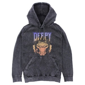 Mens KPop Demon Hunters Mythic Lightning Derpy Lightweight Hoodie - 1 of 2