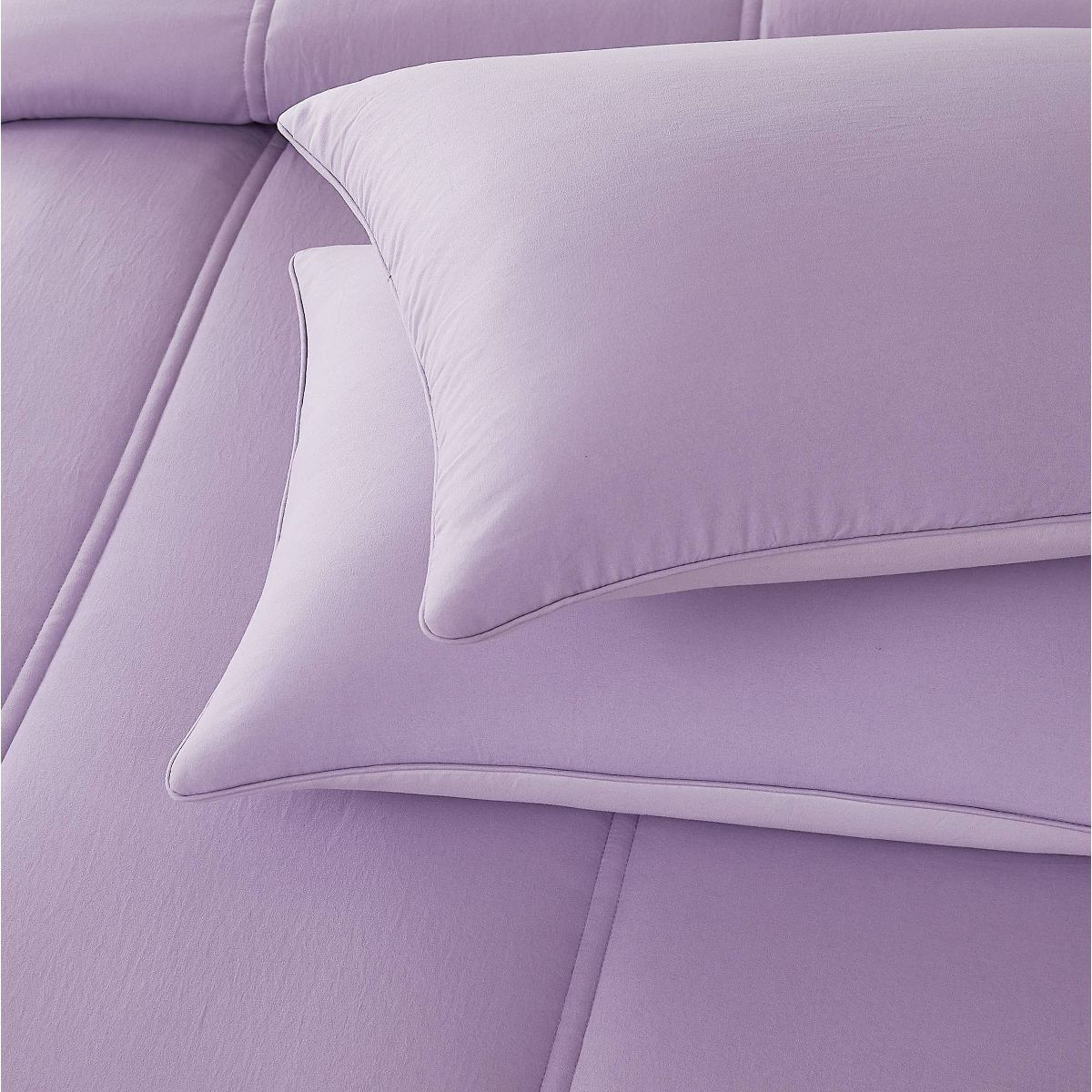 Lush Decor Full/Queen Oslo Bed Blankets Lavender 3pc set - thumbnail 8
