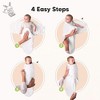 KeaBabies 3pk Organic Baby Swaddle Sleep Sacks, Newborn Baby Swaddles Wrap 0-3 Months, Ergonomic Wearable Swaddle Blanket - 3 of 4