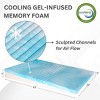 Boyd Sleep Cooling Gel Memory Foam Body Wedge Pillow with Gradual Incline - Ergonomic Sleep Support - 2 of 4