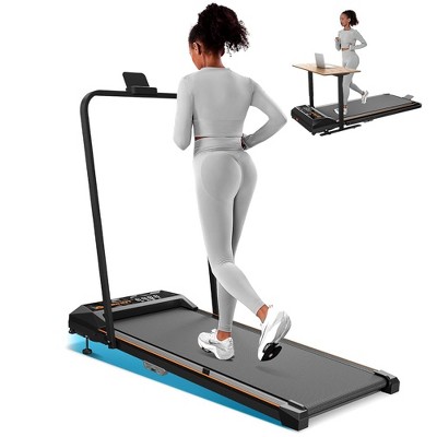 KERDOM Walking Pad with Incline, Under Desk Treadmill, Portable Treadmills for Home Office, 4 in 1 Walking Running Machine Manual Incline