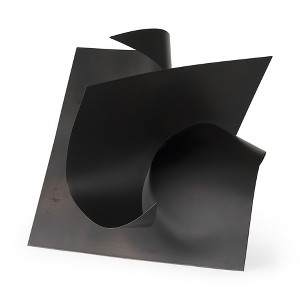HomeRoots 18" Contempo Antiqued Black Abstract Sculpture - 1 of 4