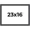 PosterPalooza | Linear Black Picture Frame - UV Acrylic, Backing Board, Hanging Hardware Included - 2 of 4