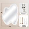 Beautyolove Irregular Wood Framed Wall Mirror Wavy Asymmetrical Wall Mirror - 4 of 4