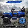 2 Seaters Kids Ride On Truck with Remote Control,20“ Large Seat Ride On Car for Toddlers - 3 of 4