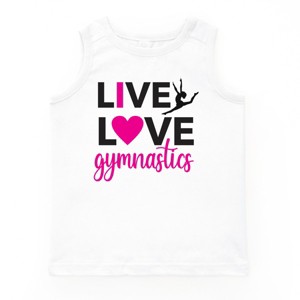 The Juniper Shop Live Love Gymnastics Youth Tank Top - 1 of 4
