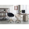 CAVINAS Mesh Fabric Home Office Chair, 360°Swivel Chair Adjustable Height with Gold Metal Base, Ergonomic Home Office Desk Chairs, Office Chair - 4 of 4