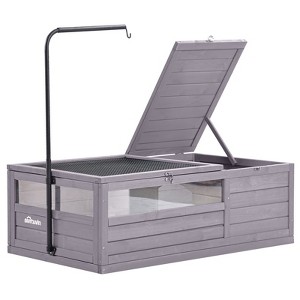 Aivituvin Wooden Tortoise House | Large Turtle Habitat-AIR21 - 1 of 4