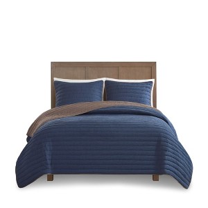Gracie Mills Angeline Reversible Crinkled Microfiber Quilt Set - 1 of 4