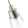 Wentworth Mini Pendant Light - Elegant Glass Shade, Dimmable, 1-Bulb, 7.5" x 15.25" - 4 of 4