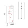 CAVINAS Wardrobe Closet,Double Door Bedroom Armoires with 2 Drawers,4 Storage Shelves,1 Hanging Rod,Armoire for Bedroom,Dressing Room,Apartment - 3 of 4