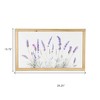 HomeRoots 16" X 26" Natural White And Lavender Floral Wood Framed Art - 3 of 4