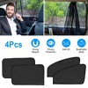 iNova"4Pcs Car Window Magnet Covers, Breathable Mesh UV Protection Sun Shade for Baby & Kids Privacy"Black - 4 of 4
