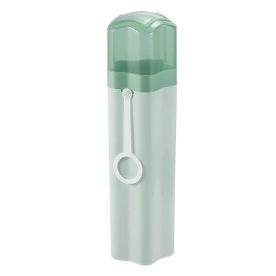 Unique Bargains Portable Toothbrush Cases with Cups Traveling Toothbrush Holders Case Plastic 8.07"x2.20"x2.20" 1 Pcs