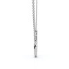 Pompeii3 1/4ct Diamond "O" Initial Pendant 18" Necklace 14K White Gold - 3 of 4