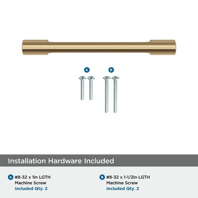Champagne Bronze 3-3/4" Modern Cabinet Bar Pull