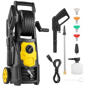 VEVOR Electric Pressure Washer, 2000 PSI, Max 1.65 GPM Power Washer with 30 ft Hose & Reel, 5 Quick Connect Nozzles, Foam Cannon - 1 of 4