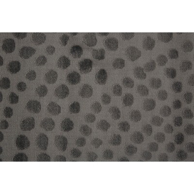 Gaspar Gray and Silver Abstract Polka Dot Area Rug 8' x 11'