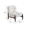 Lounge Chair with Solid Wood Frame,Upholstered Accent Chair for Living Room,Bedroom,Reading Nook or Office-Maison Boucle - 3 of 4