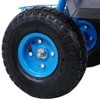 INFURNIC Kick Scooters Rolling Garden Cart with Swivel Seat and Storage Tray for Easy Gardening, Blue, 42.5"*17.7"*22.4" - 3 of 4