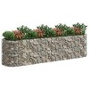 vidaXL Gabion Raised Bed Made of Durable, Galvanized Iron – Rust-Proof and Weather-Resistant – Easy to Assemble – Ideal for Garden or Patio Decor - 3 of 4