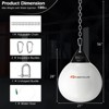 Costway Water Punching Bag 21" 180 Pound Heavy Punching Bag with Adjustable Metal Chain Blue/Black/White - 3 of 4