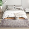HOMCOM Machine Washable Area Rug, Non-Slip Traditional Flower Print Floor Carpet for Living Room, Bedroom, Dining Room - 2 of 4