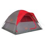 Coleman Flatwoods II 6-Person Dome Tent - Gray/Red